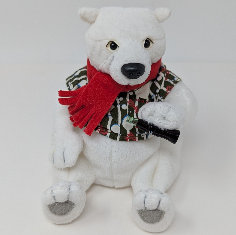 Coca Cola Polar Bear Plush Beanie Vintage